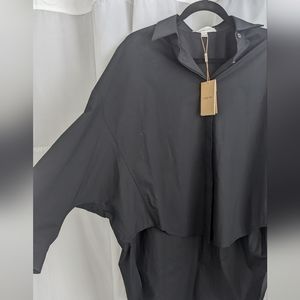 NWT Michael Kors Collection oversized poplin shirt OS